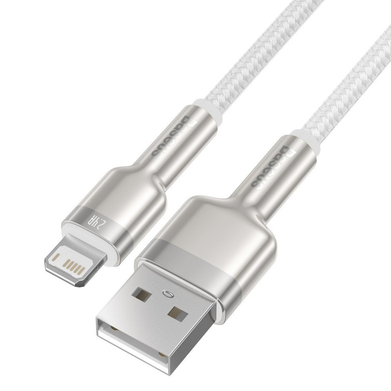 Baseus Cafule USB-Lightning kábel, 2,4A, 1 m (fehér) Baseus Cafule USB-Lightning kábel, 2,4A, 1 m (fehér)