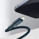 Baseus USB-C - Lightning kábel, nagy sűrűségű fonott, 20 W, 5 A, PD, 1 m (kék)