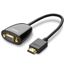 UGREEN MM105 HDMI-VGA egyirányú adapter (fekete)