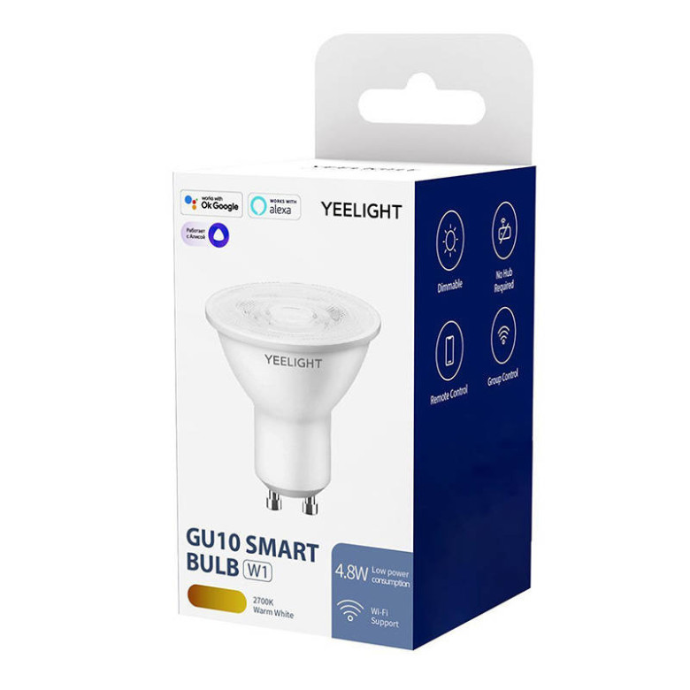 Yeelight GU10 fényerő-szabályozható izzó, 1 darab (fehér)