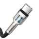 Baseus Cafule USB-C-USB-C kábel, 100 W, 2 m (fekete) Baseus Cafule USB-C-USB-C kábel, 100 W, 2 m (fekete)