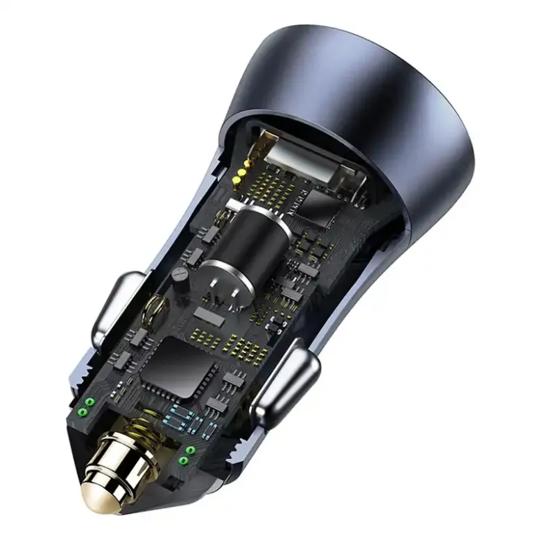 Baseus Golden Contactor Pro autós töltő, 2x USB, 40W (szürke) + USB-C kábel 1m (fekete) Baseus Golden Contactor Pro autós töltő, 2x USB, 40W (szürke) + USB-C kábel 1m (fekete)