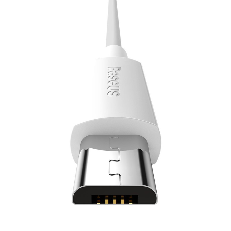 Baseus Simple Wisdom Micro-USB - USB kábel, 2.1A, 1.5m (fehér) 2db. Baseus Simple Wisdom Micro-USB - USB kábel, 2.1A, 1.5m (fehér) 2db.