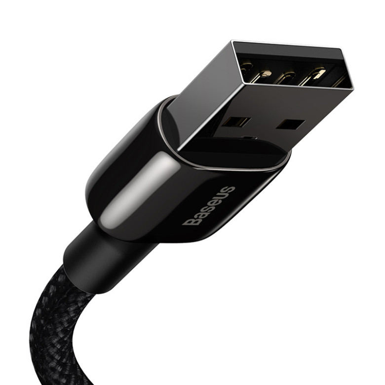 Baseus Tungsten Gold USB-Lightning kábel, 2,4A, 2m (fekete) Baseus Tungsten Gold USB-Lightning kábel, 2,4A, 2m (fekete)