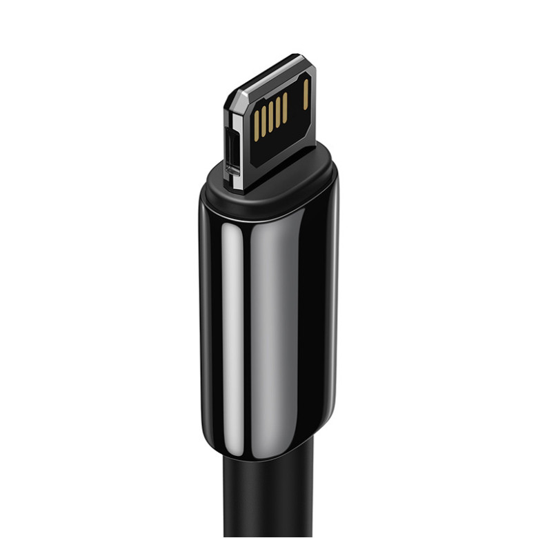 Baseus Tungsten Gold USB-Lightning kábel, 2,4A, 2m (fekete) Baseus Tungsten Gold USB-Lightning kábel, 2,4A, 2m (fekete)