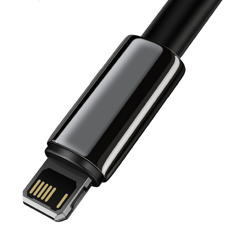 Baseus Tungsten Gold USB-Lightning kábel, 2,4A, 2m (fekete) Baseus Tungsten Gold USB-Lightning kábel, 2,4A, 2m (fekete)