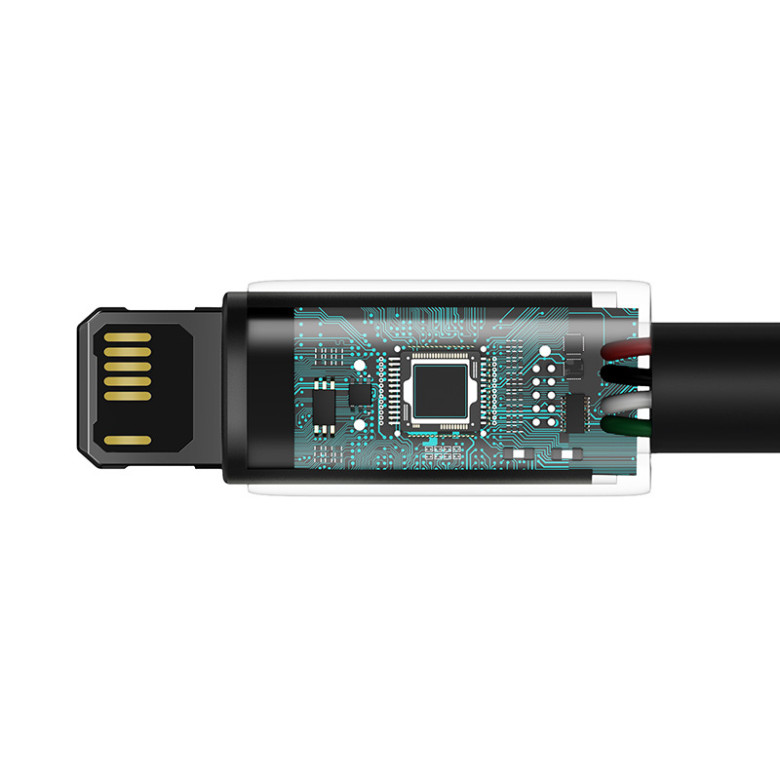 Baseus Tungsten Gold USB-Lightning kábel, 2,4A, 2m (fekete) Baseus Tungsten Gold USB-Lightning kábel, 2,4A, 2m (fekete)
