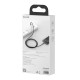 Baseus Tungsten Gold USB-Lightning kábel, 2,4A, 2m (fekete)