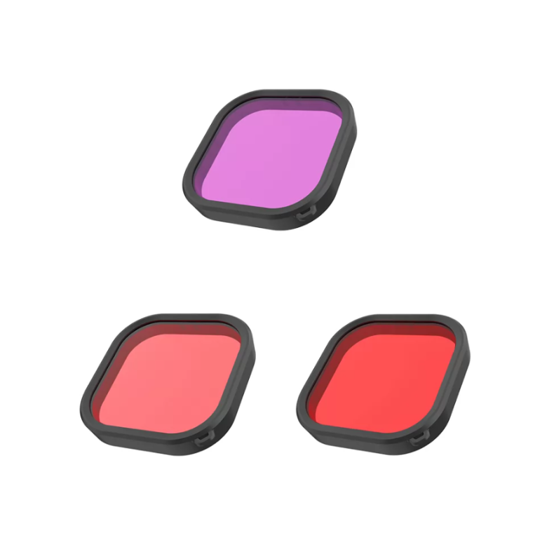 Telesin vízálló szűrőkészlet GoPro Hero 12 / 11 / 10 / 9 kamerákhoz (GP-FLT-904)