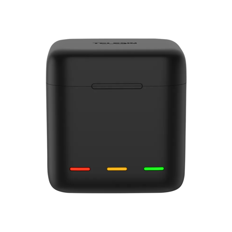 Telesin háromcsatornás töltődoboz GoPro Hero 12 / Hero 11 / Hero 10 / Hero 9 kamerákhoz