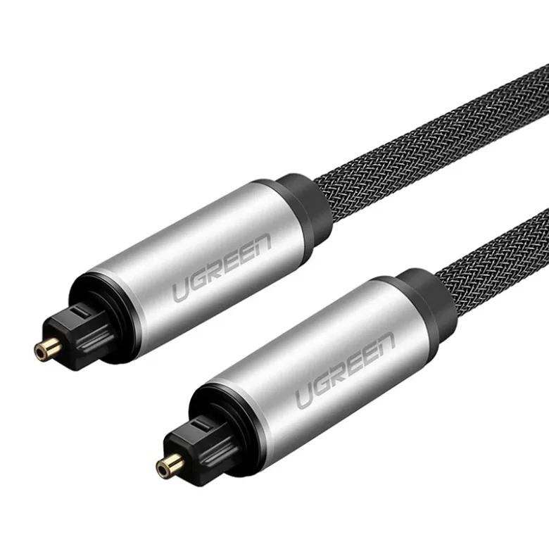UGREEN AV108 Toslink audio optikai kábel, fonott alumínium, 2 m (szürke)
