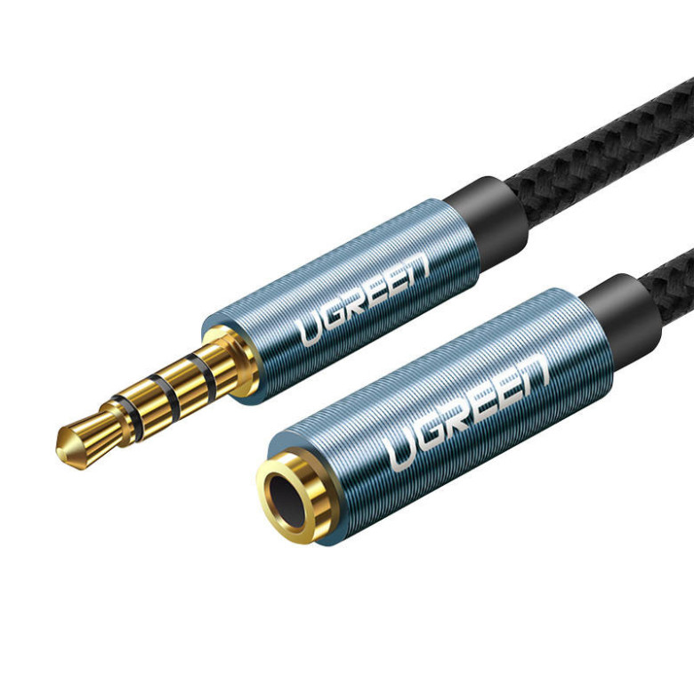 UGREEN AV118 Audió hosszabbítókábel, AUX-csatlakozó 3,5 mm, 2 m (fekete) UGREEN AV118 Audió hosszabbítókábel, AUX-csatlakozó 3,5 mm, 2 m (fekete)