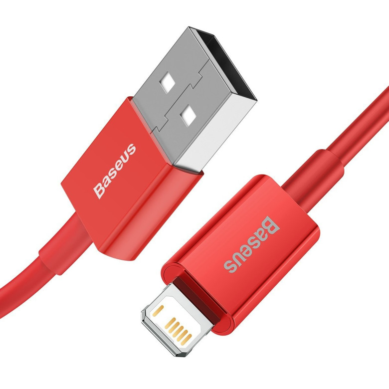 Baseus Superior Series USB-Lightning kábel, 2,4 A, 1 m (piros) Baseus Superior Series USB-Lightning kábel, 2,4 A, 1 m (piros)