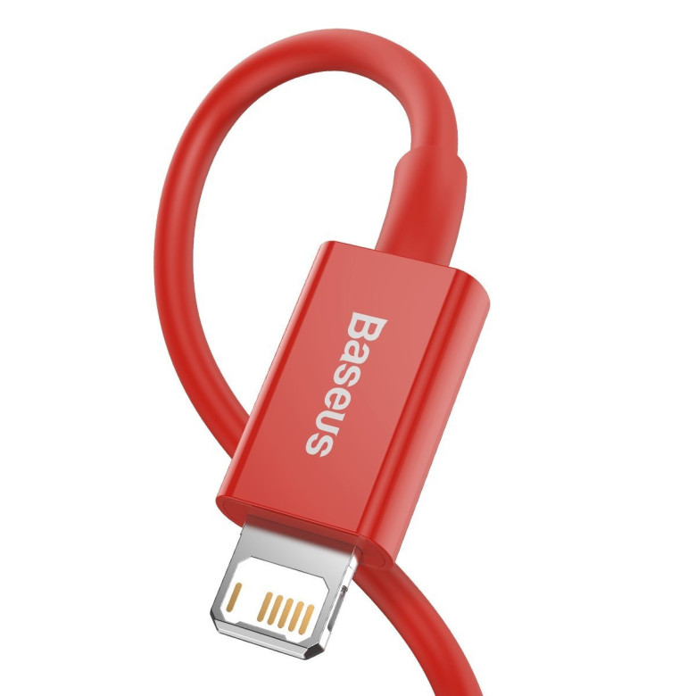 Baseus Superior Series USB-Lightning kábel, 2,4 A, 1 m (piros) Baseus Superior Series USB-Lightning kábel, 2,4 A, 1 m (piros)