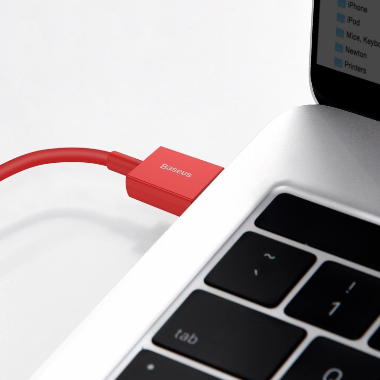 Baseus Superior Series USB-Lightning kábel, 2,4 A, 1 m (piros) Baseus Superior Series USB-Lightning kábel, 2,4 A, 1 m (piros)