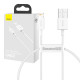 Baseus Superior Series USB-Lightning kábel, 2,4A, 0,25 m (fehér) Baseus Superior Series USB-Lightning kábel, 2,4A, 0,25 m (fehér)