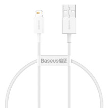 Baseus Superior Series USB-Lightning kábel, 2,4A, 0,25 m (fehér)