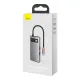 Baseus Metal Gleam Series 4 az 1-ben hub, USB-C - USB 3.0 + USB 2.0 + HDMI + USB-C PD (szürke)