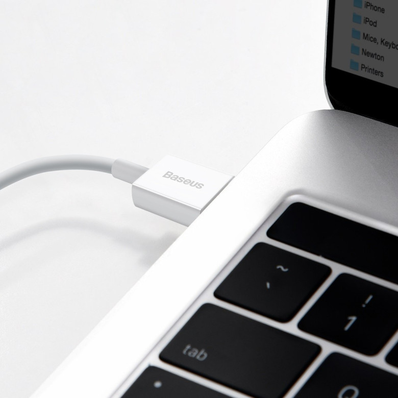 Baseus Superior Series USB-Lightning kábel, 2,4 A, 1 m (fehér) Baseus Superior Series USB-Lightning kábel, 2,4 A, 1 m (fehér)