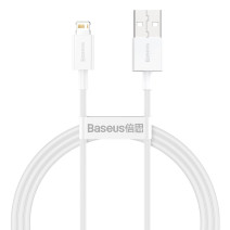 Baseus Superior Series USB-Lightning kábel, 2,4 A, 1 m (fehér)
