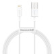 Baseus Superior Series USB-Lightning kábel, 2,4 A, 1 m (fehér)