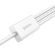 Baseus Superior Series 3 az 1-ben USB-kábel, USB - micro-USB / USB-C / Lightning, 3,5 A, 1,5 m (fehér)