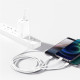 Baseus Superior Series 3 az 1-ben USB-kábel, USB - micro-USB / USB-C / Lightning, 3,5 A, 1,5 m (fehér)
