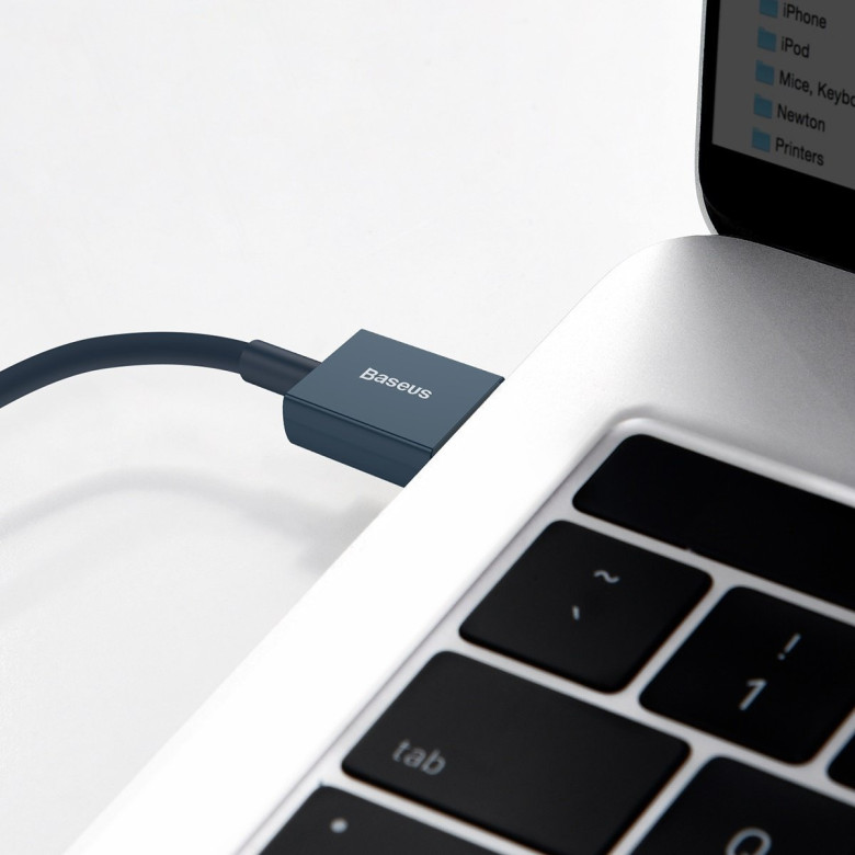 Baseus Superior Series USB-Lightning kábel, 2,4A, 1 m (kék) Baseus Superior Series USB-Lightning kábel, 2,4A, 1 m (kék)