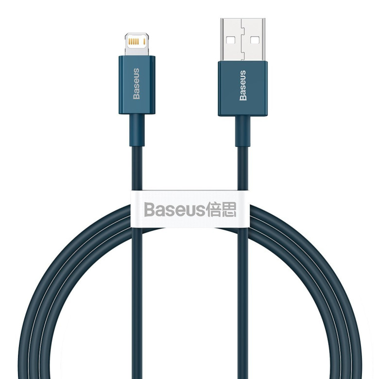 Baseus Superior Series USB-Lightning kábel, 2,4A, 1 m (kék) Baseus Superior Series USB-Lightning kábel, 2,4A, 1 m (kék)