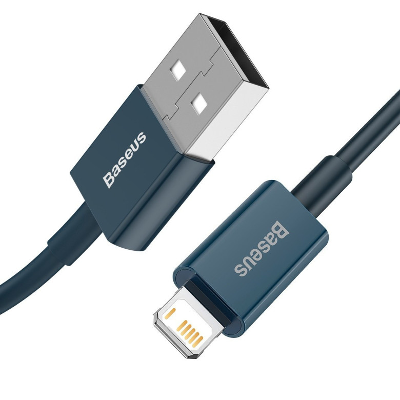 Baseus Superior Series USB-Lightning kábel, 2,4A, 1 m (kék) Baseus Superior Series USB-Lightning kábel, 2,4A, 1 m (kék)