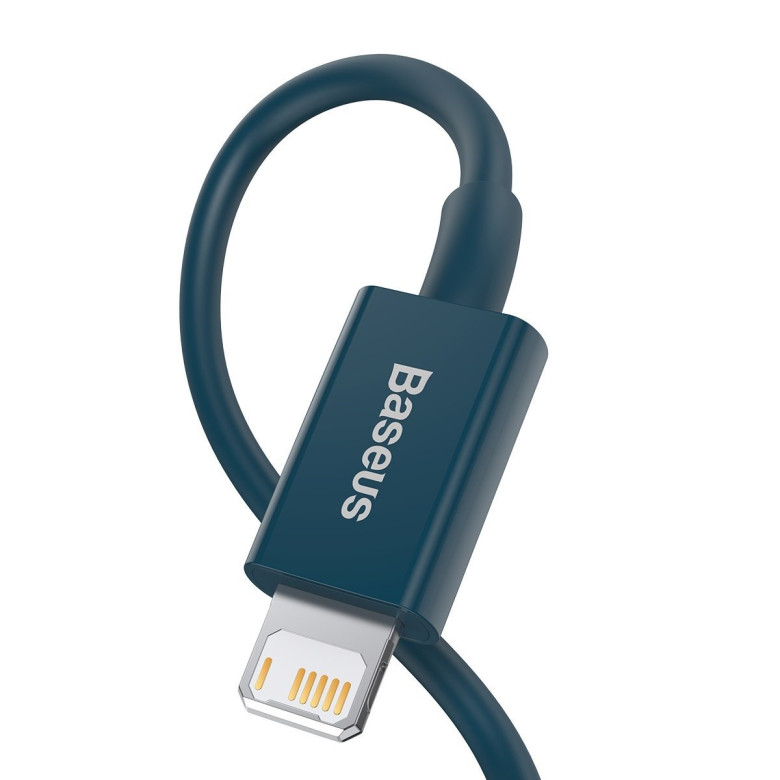 Baseus Superior Series USB-Lightning kábel, 2,4A, 1 m (kék) Baseus Superior Series USB-Lightning kábel, 2,4A, 1 m (kék)