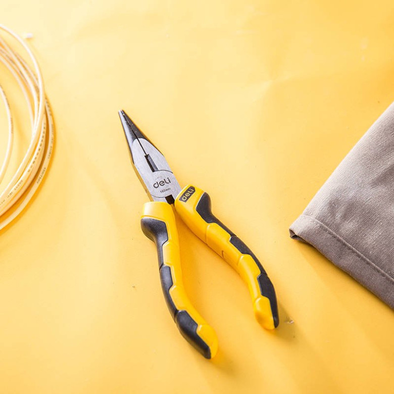 Deli Tools hosszúkás egyenes fogó EDL2106, 6