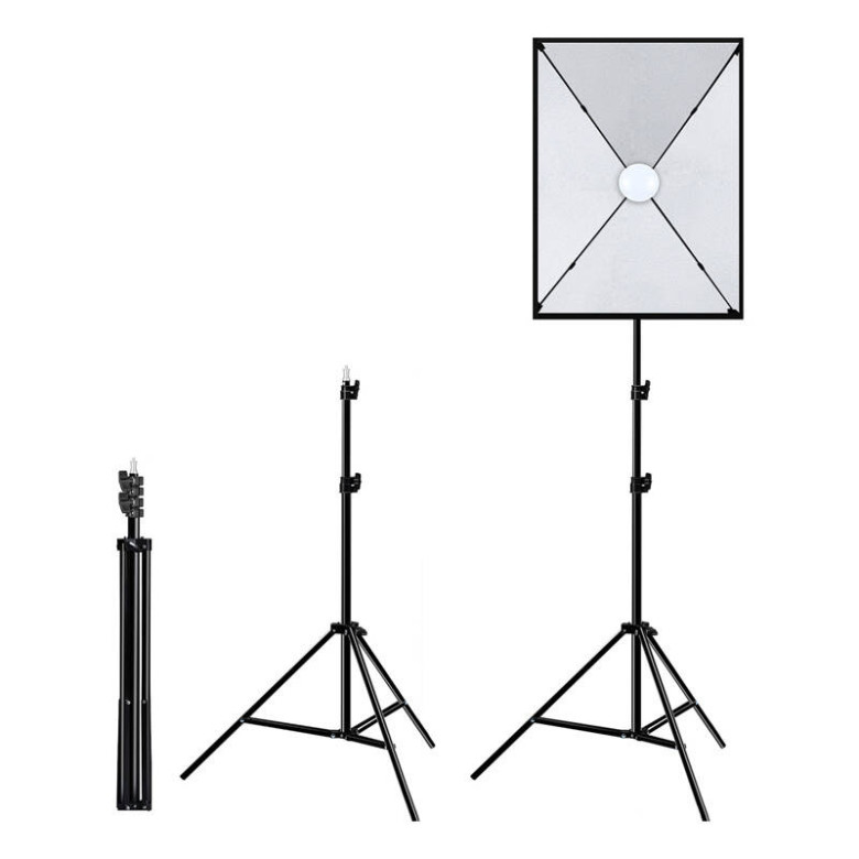 Stúdió szett Puluz LED softbox 50x70cm, állvány, LED izzó 1 db PU5070EU