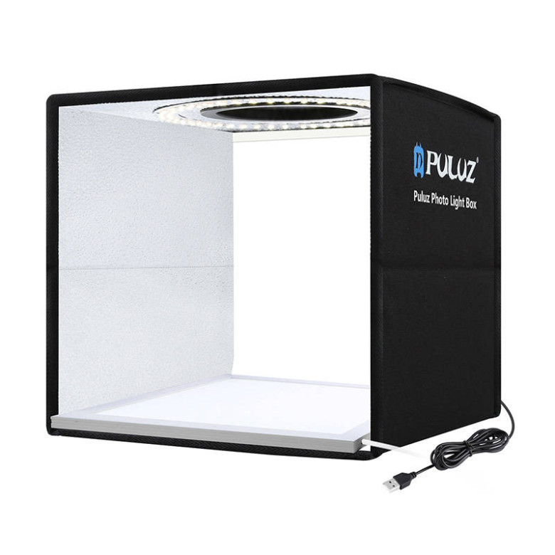 Puluz PKT3101B 25cm árnyékmentes sátor + LED szőnyeg Puluz PKT3101B 25cm árnyékmentes sátor + LED szőnyeg