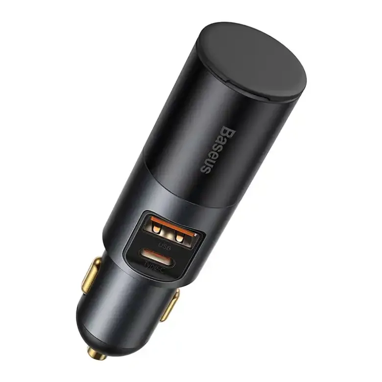 Baseus Share Together Gyors autós töltő szivargyújtó aljzattal, 2x USB, 120 W (szürke) Baseus Share Together Gyors autós töltő szivargyújtó aljzattal, 2x USB, 120 W (szürke)