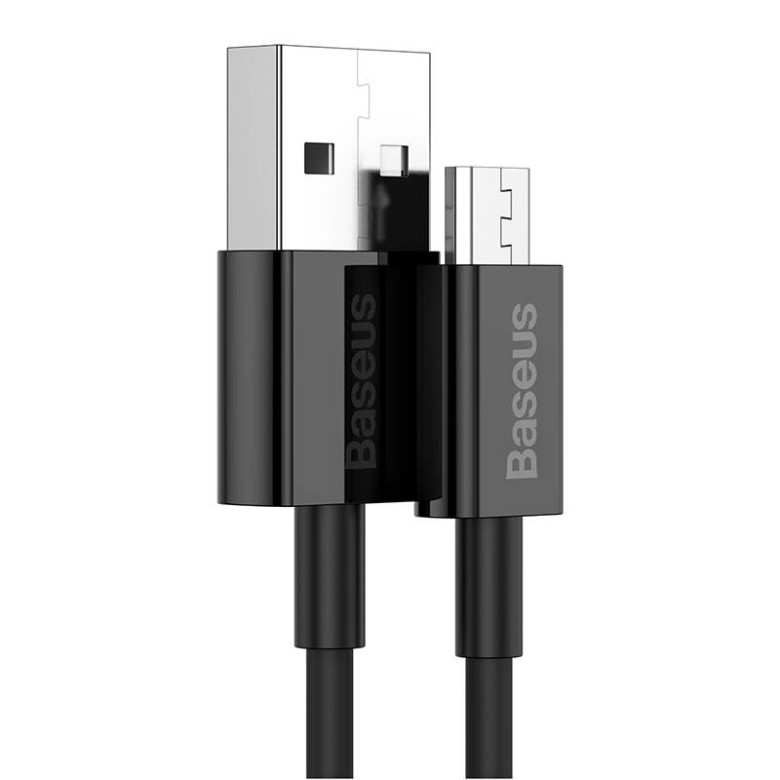 Baseus Superior Series USB-Micro-USB kábel, 2A, 1m (fekete) Baseus Superior Series USB-Micro-USB kábel, 2A, 1m (fekete)
