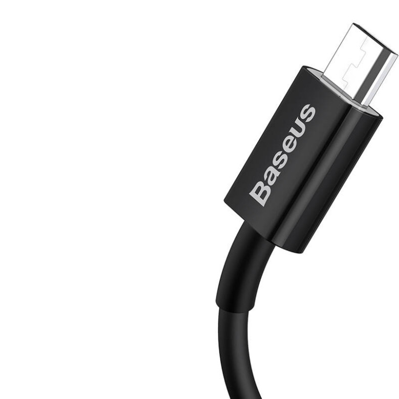 Baseus Superior Series USB-Micro-USB kábel, 2A, 1m (fekete) Baseus Superior Series USB-Micro-USB kábel, 2A, 1m (fekete)