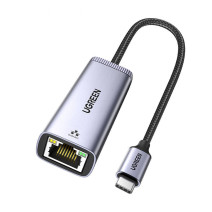 UGREEN CM483 USB-C-RJ45 hálózati adapter (szürke) UGREEN CM483 USB-C-RJ45 hálózati adapter (szürke)