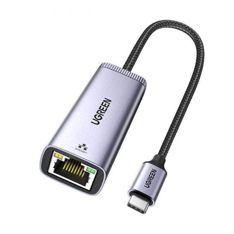 UGREEN CM483 USB-C-RJ45 hálózati adapter (szürke)