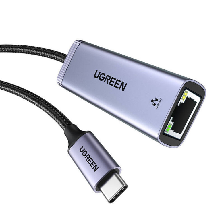 UGREEN CM483 USB-C-RJ45 hálózati adapter (szürke)