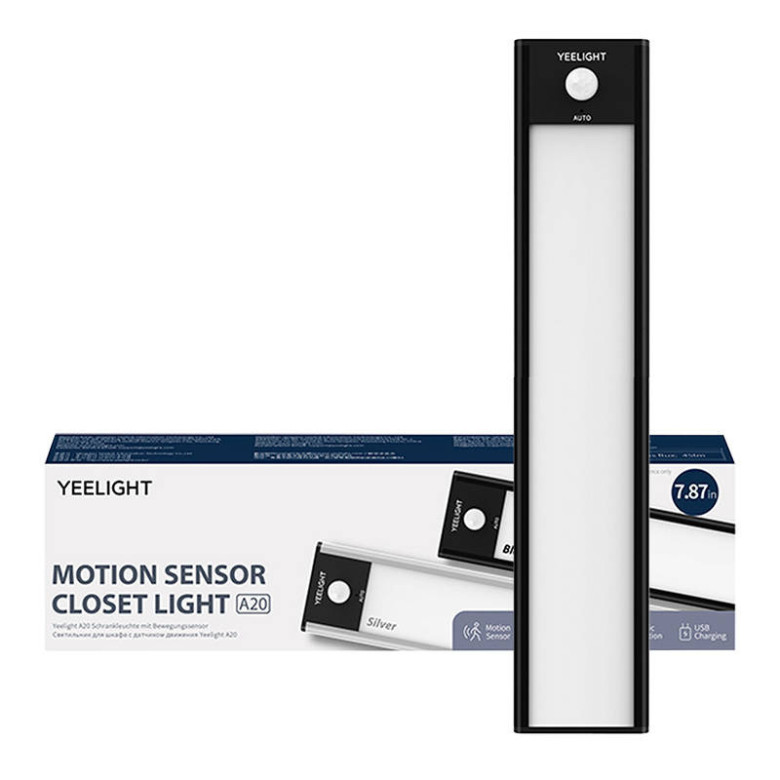 Yeelight bútorvilágítás mozgásérzékelővel, 20 cm (fekete) Yeelight bútorvilágítás mozgásérzékelővel, 20 cm (fekete)