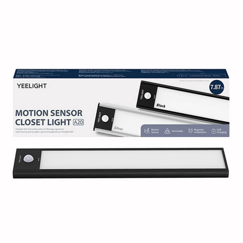 Yeelight bútorvilágítás mozgásérzékelővel, 20 cm (fekete) Yeelight bútorvilágítás mozgásérzékelővel, 20 cm (fekete)