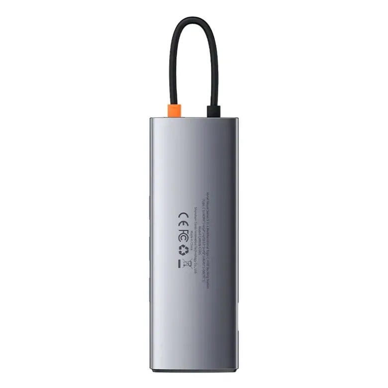 Baseus Metal Gleam Series 9 az 1-ben hub, USB-C - 3x USB 3.0 + HDMI + USB-C PD + Ethernet RJ45 + microSD / SD + VGA Baseus Metal Gleam Series 9 az 1-ben hub, USB-C - 3x USB 3.0 + HDMI + USB-C PD + Ethernet RJ45 + microSD / SD + VGA