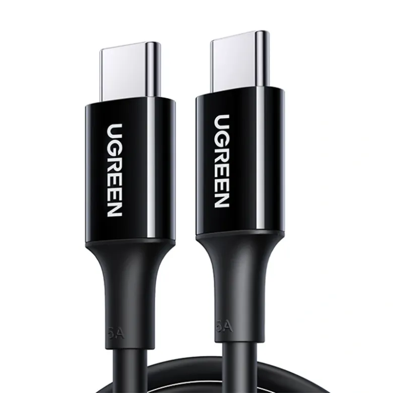 UGREEN USB-C – USB-C US300 kábel, 100 W, 5 A, 2 m (fekete)
