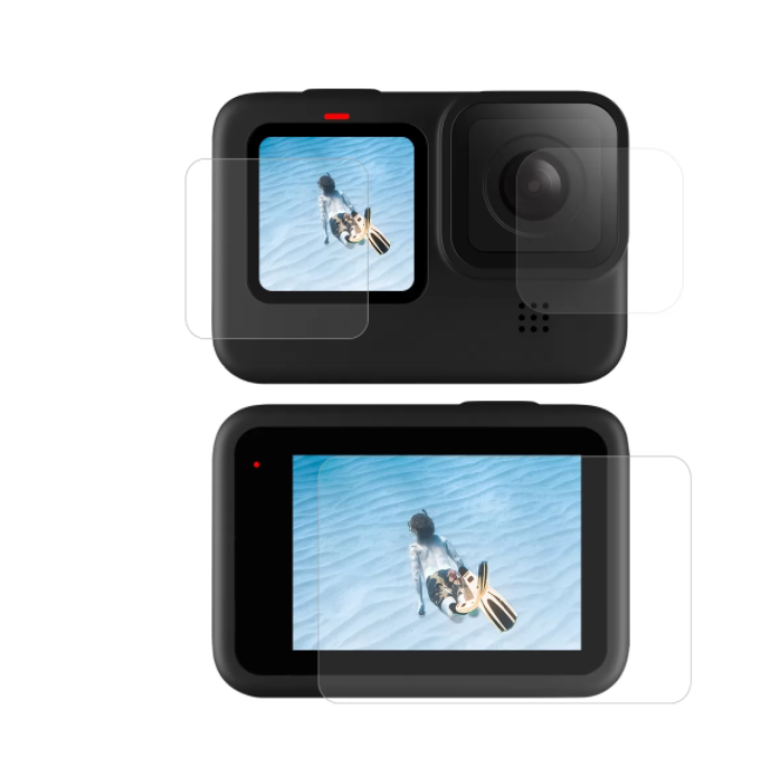 Telesin edzett üveg a képernyőhöz és a lencséhez GoPro Hero 12 / 11 / 10 / 9 (GP-FLM-901)