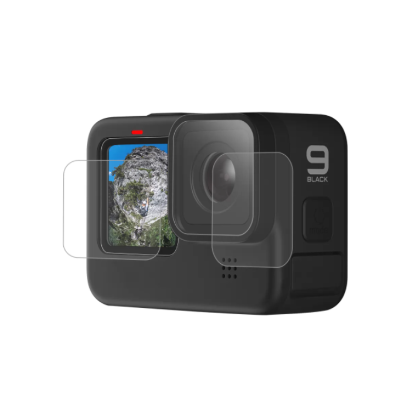 Telesin edzett üveg a képernyőhöz és a lencséhez GoPro Hero 12 / 11 / 10 / 9 (GP-FLM-901)