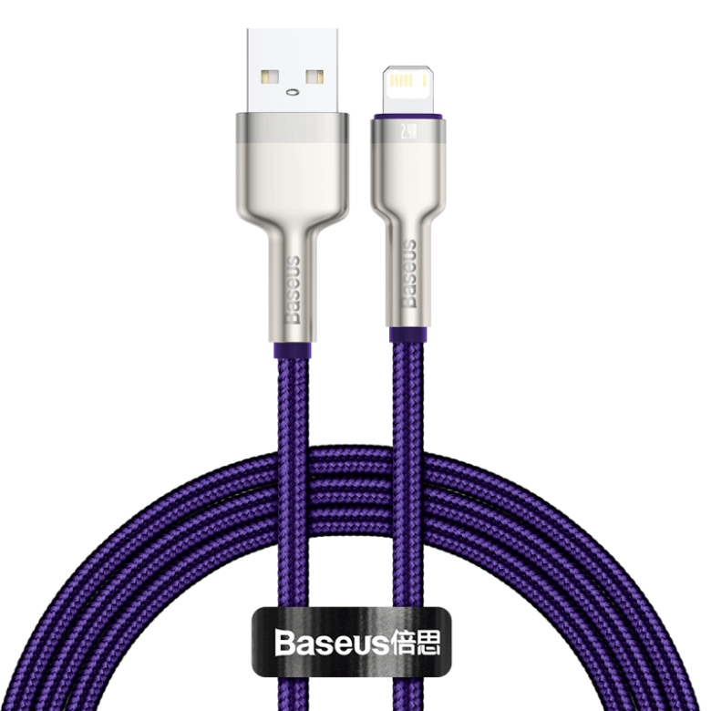 Baseus Cafule USB-Lightning kábel, 2,4A, 1m (lila)