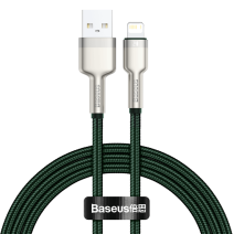 Baseus Cafule USB - Lightning Kábel, 2.4A, 1m (zöld) Baseus Cafule USB - Lightning Kábel, 2.4A, 1m (zöld)
