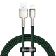 Baseus Cafule USB - Lightning Kábel, 2.4A, 1m (zöld)