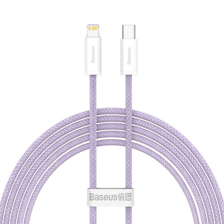 Baseus Dynamic Series USB-C - Lightning Kábel, 20W, 2m (lila) Baseus Dynamic Series USB-C - Lightning Kábel, 20W, 2m (lila)